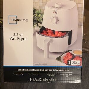 Mainstays White 2.2 qt Air Fryer